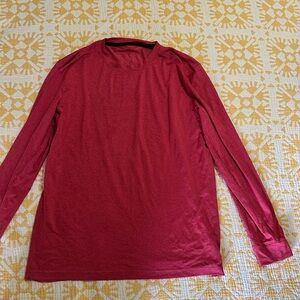 Lululemon Athletica Red Long Sleeve Tee